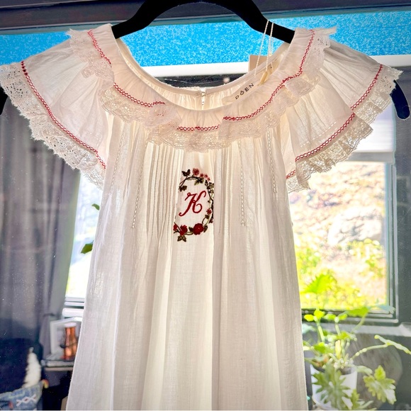 ✨Last Chance💋✨K🌹✨DÔEN ‘Clarita’ Heirloom Organic Cotton Nightgown Salt Girl 12 - Picture 16 of 17